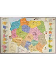 Podkładka na biurko mapa administracyjna Polski 6524 Zachem Głowala