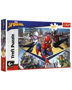 Puzzle 160 elementów Siła Spidermana Marvel 15422 Trefl