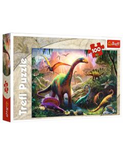Puzzle 100 elementów Świat Dinozaurów 16277 Trefl