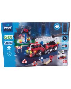 Klocki konstrukcyjne GO! Mini Mix 500 Wóz strażacki 7009 Plus-Plus