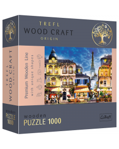Drewniane puzzle 1000 elementów Francuska uliczka 20142 Trefl