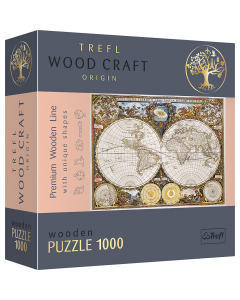 Drewniane puzzle 1000 elementów Antyczna mapa 20144 Trefl