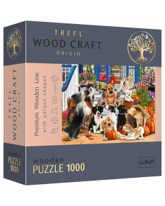 Drewniane puzzle 1000 elementów Psia przyjaźń 20149 Trefl