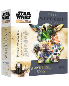 Puzzle Drewniane 500+5 elementów Tajemniczy Grogu Star Wars 20169 Trefl
