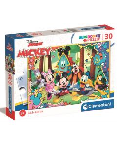 Puzzle SuperKolor 30 elementów Myszka Mickey 20269 Clementoni