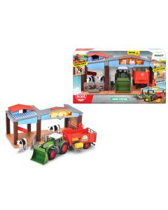 Farma gospodarcza światło dźwięk z traktorem i figurkami 203735003 Farm Dickie Toys