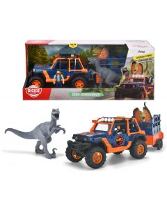 Pojazd Jeep Dino dowódcy światło dźwięk z figurkami 40 cm PlayLife 203837024 Dickie Toys