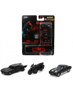 Zestaw auta metalowe 3-Pack Nano Cars Batman 253211003 Jada