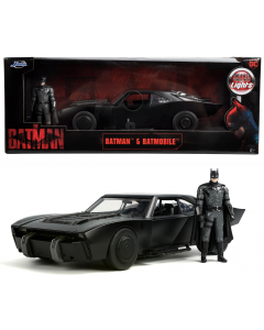 Auto metalowe Batmobile z figurką światło 1:18 The Batman 253216002 Jada