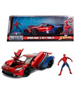 Auto metalowe Ford GT 2017 1:24 z figurką Spiderman 253225002 Jada