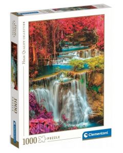 Puzzle 1000 elementów HQ Kolorowe tajskie Wodospady 39821 Clementoni