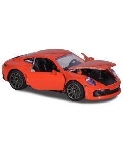 Auto metalowe Deluxe Porsche 911 Carrera pomarańczowe 212053153 Majorette