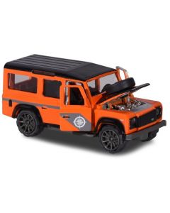 Auto metalowe Deluxe Land Rover Defender 110 pomarańczowy 212053152 Majorette