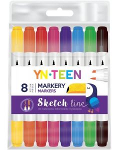 Markery Sketch Line 8 kolorów YN Teen Interdruk