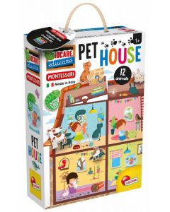 Gra edukacyjna Dom zwierząt Montessori 304-80120 Lisciani