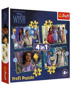 Puzzle 4w1 Marzenia się spełniają Wish 34649 Trefl