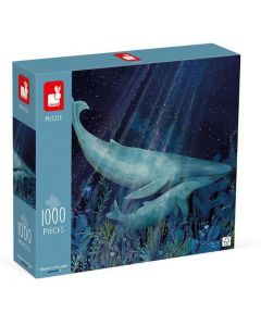 Puzzle artystyczne Wieloryby w głębinie 1000 elementów J02512 Janod