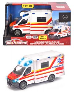 Ambulans Mercedes-Benz światło dźwięk 12,5 cm 213712001038 Grand Majorette