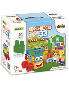 Klocki Middle Blocks 33 elementy 41581 Wader