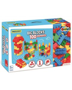 Klocki Big Blocks 100 elementów 41593 Wader