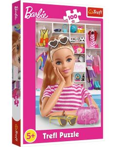 Puzzle 100 elementów Poznaj Barbie 16458 Trefl