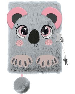 Pamiętnik z kłódką włochacz 3D A5 96 kartek linia Sweet Koala My Little Friend