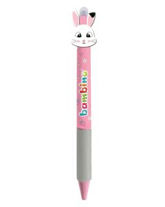 Długopis wymazywalny automatyczny z ergonomicznym uchwytem Girl królik Bambino