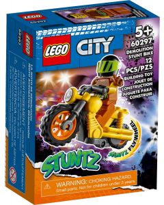 Demolka na motocyklu kaskaderskim 60297 Lego City
