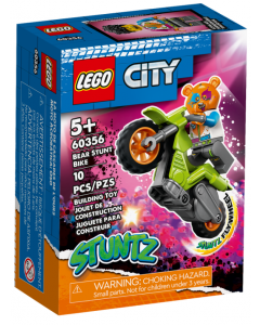 Motocykl kaskaderski z niedźwiedziem 60356 Lego City