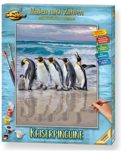 Malowanie po numerach Pingwiny Królewskie 609130887 Schipper