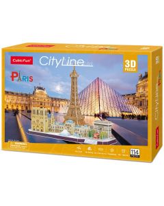 Puzzle 3D City Line Paryż 114 elementów 306-20254 Cubic Fun