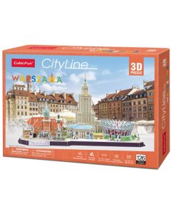 Puzzle 3D City Line Warszawa 126 elementów 306-20271 Cubic Fun