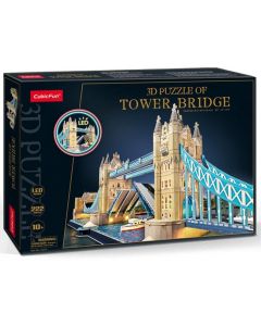 Puzzle 3D Tower Bridge LED 222 elementy 306-20531 Cubic Fun