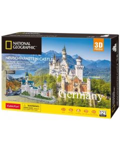Puzzle 3D National Geographic Zamek Neuschwanstein 121 elementów 306-DS0990H Cubic Fun