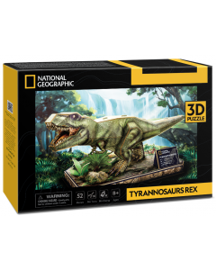Puzzle 3D National Geographic T-Rex 52 elementy 306-DS1051H Cubic Fun