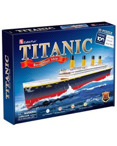 Puzzle 3D Statek Titanic 113 elementów 306-24011 Cubic Fun
