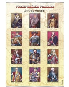 Królowie elekcyjni – poczet królów Polski - plansza dydaktyczna