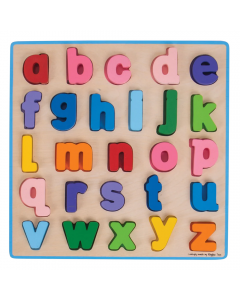Drewniane puzzle ABC małe litery BB106 Bigjigs