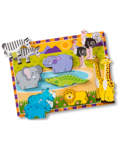 Puzzle JUMBO Zwierzęta z Safari 13722 Melissa&Doug