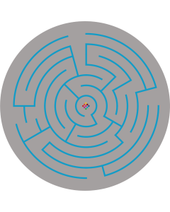 Gra podwórkowa - Labirynt kołowy duży