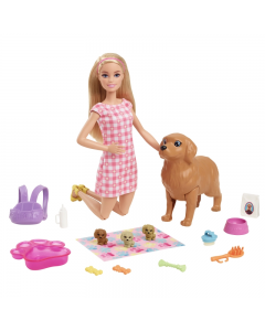 Lalka Barbie Narodziny piesków HCK75 Mattel