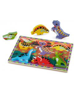 Drewniane puzzle Jumbo Dinozaury 13747 Melissa&Doug