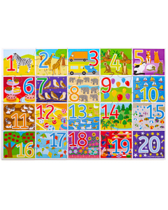 Puzzle podłogowe 1-20 Liczby 20 elementów BJ559 Bigjigs Toys