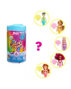  Lalka Barbie Color Reveal Chelsea Kolorowa syrenka HCC75 Mattel