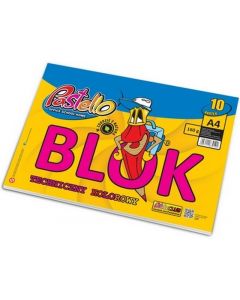 Blok techniczny A4 10 kartek kolorowych Pastello