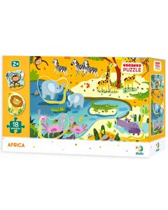 Puzzle Sorter Afryka 18 elementów DOP300159 Dodo