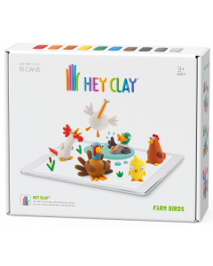Hey Clay. Masa plastyczna Ptaki z farmy HCL18009 TM Toys