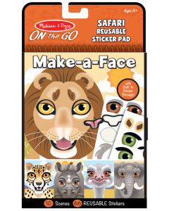 Naklejki wielorazowe Make-a-face Safari 40510 Melissa&Doug