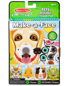 Naklejki wielorazowe Make-a-face Zwierzęta domowe 40512 Melissa&Doug