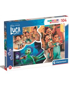 Puzzle 104 elementy Supercolor Disney Pixar Luca 27568 Clementoni